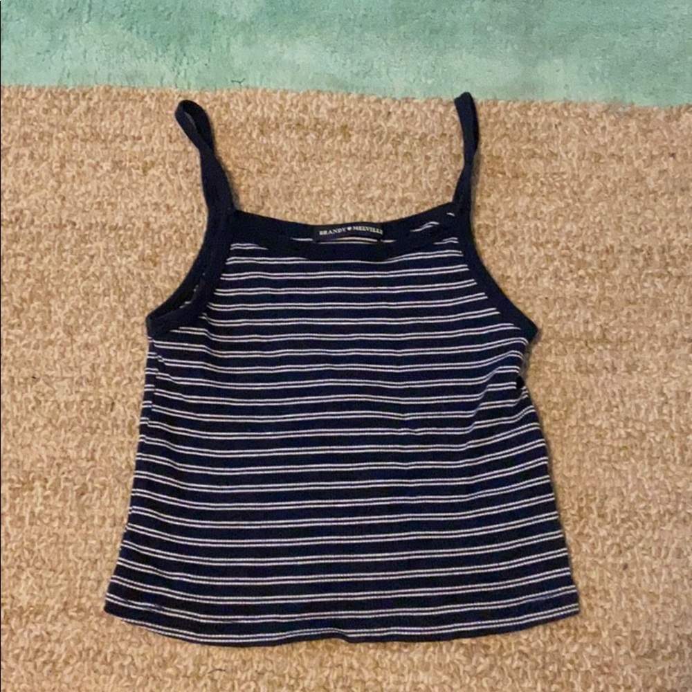 brandy melville striped crop top